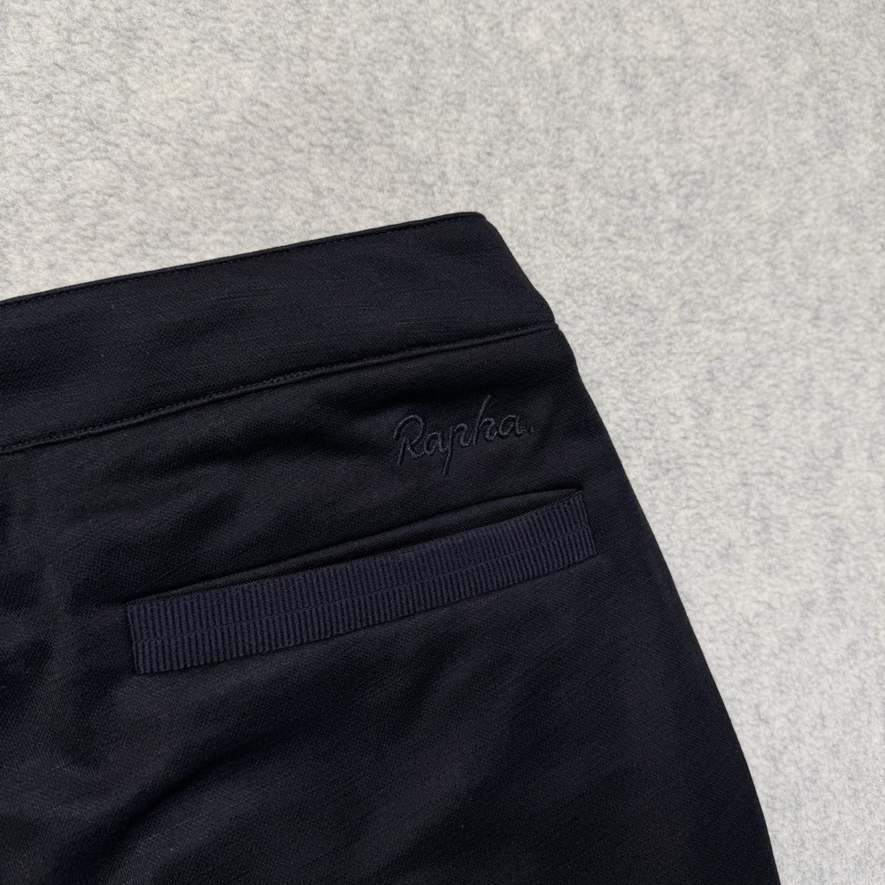 Rapha Transfer Trousers Mens XS Black Wool Blend Commuter Pants Cropped - Picture 9 of 10